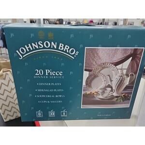 New Johnson Brothers Historic America 20 Piece China Set Made In England